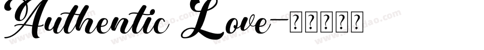 Authentic Love字体转换
